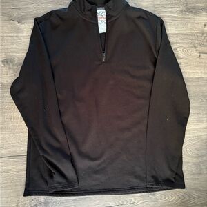 Black Quarter-Zip Pullover
